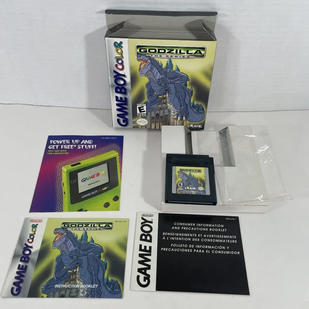 Godzilla the Series Nintendo Game Boy Color Complete CIB Near Mint